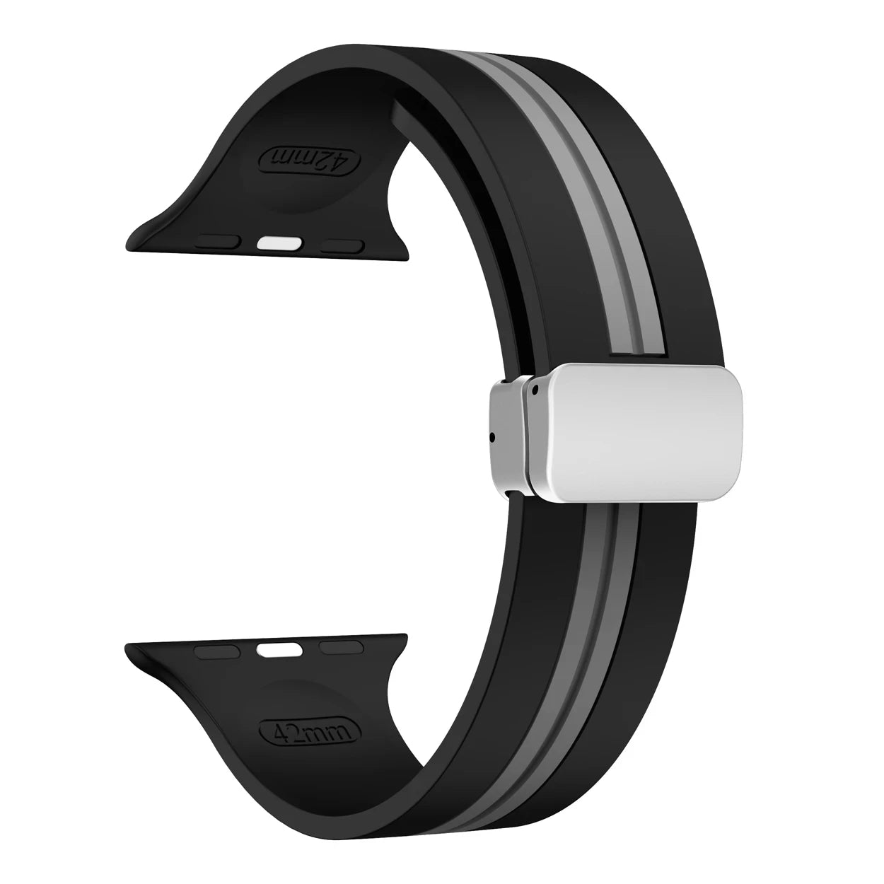 Silicone Strap for  Watch Band 44Mm 45Mm 49Mm 41Mm 42Mm 38 40Mm Magnetic Bracelet Iwatch Correa Series 9 8 7 6 5 Ultra SE 2